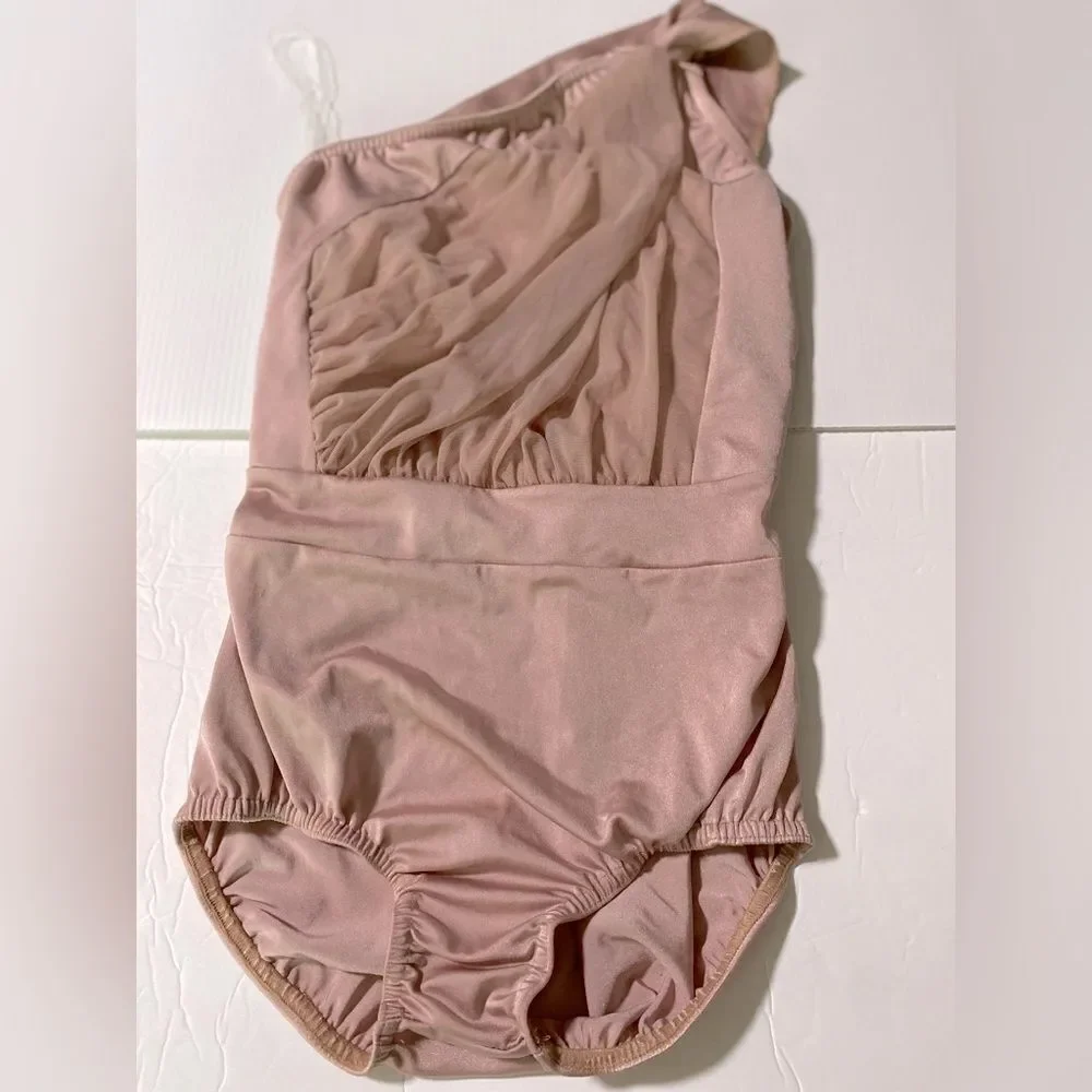 Kelle dance lyrical costume mauve blush pink leotard PIECES OF ME 2594 SA adult